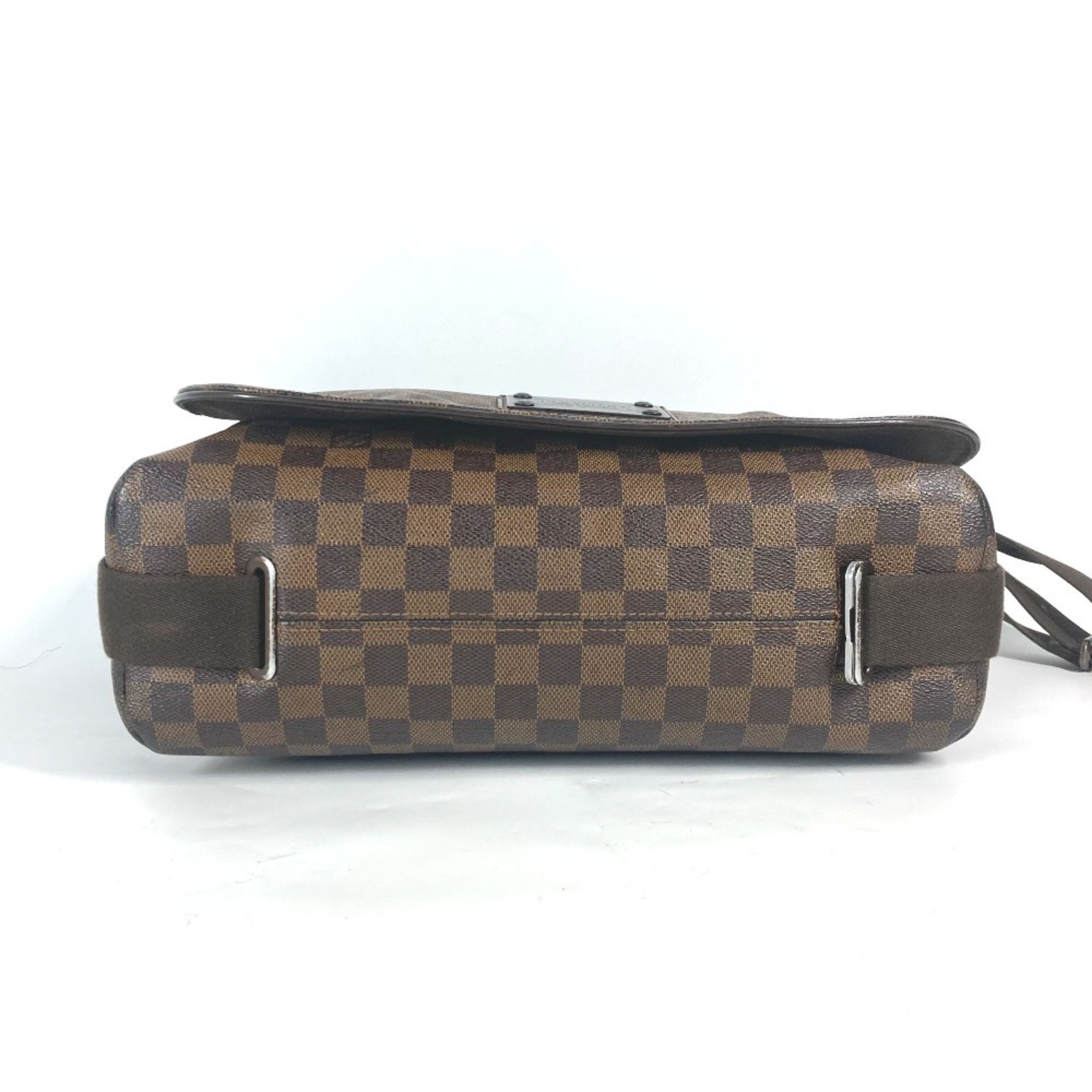 LOUIS VUITTON N51211 Damier Brooklyn MM Bag Shoulder Canvas Women's Ebene Brown