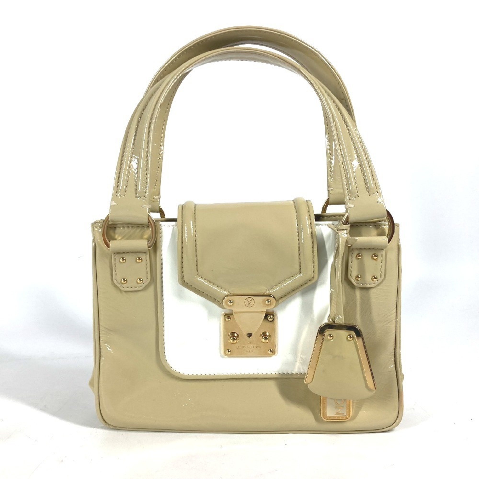 LOUIS VUITTON M92547 Sac Bicolor Shoulder Bag Handbag Enamel Women's Beige