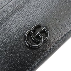 Gucci Business Card Holder/Card Case 722734 Double G Leather Black Accessories Women Men GUCCI