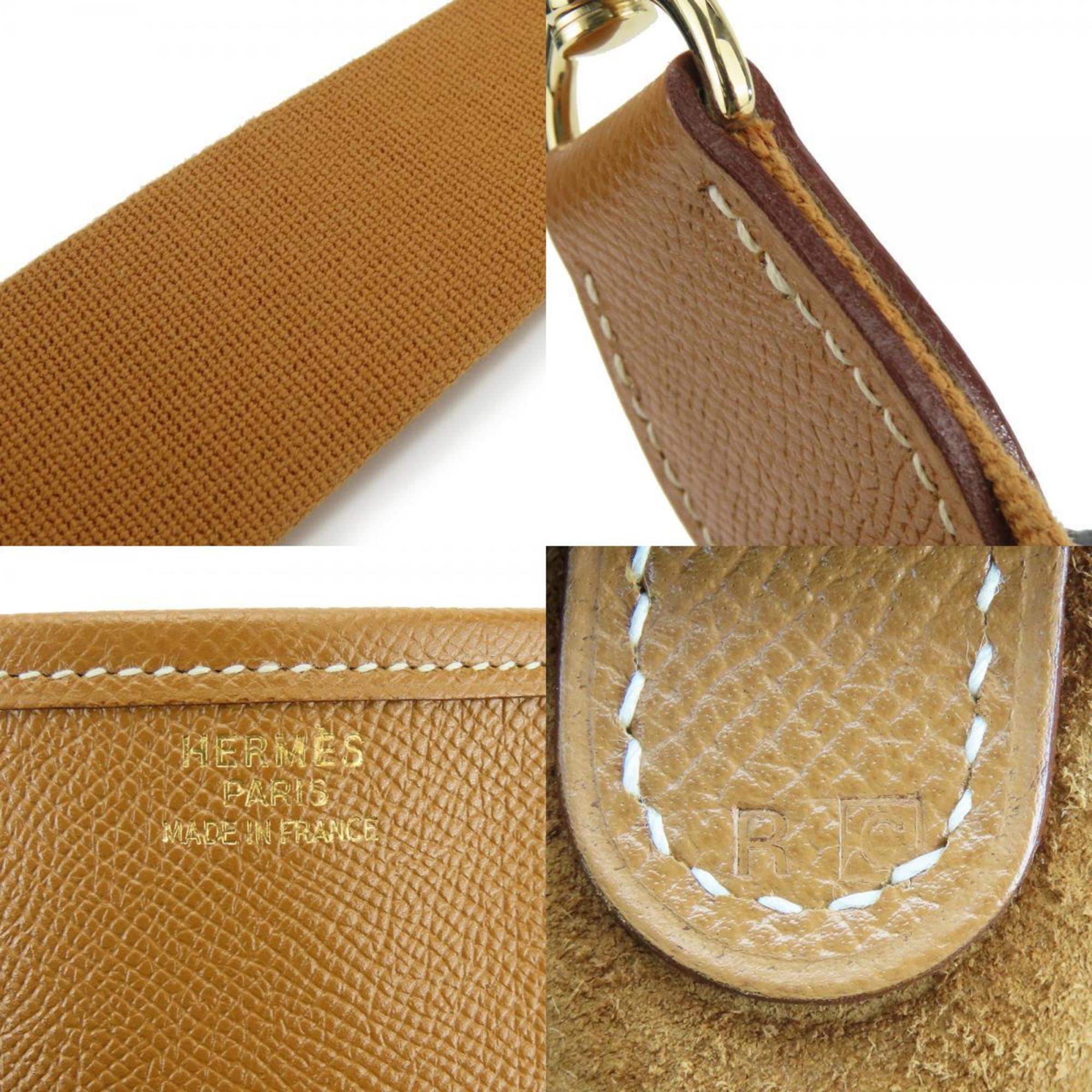 Hermes Shoulder Bag Evelyn I GM Cushvel Gold C Stamped Women's Men's HERMES