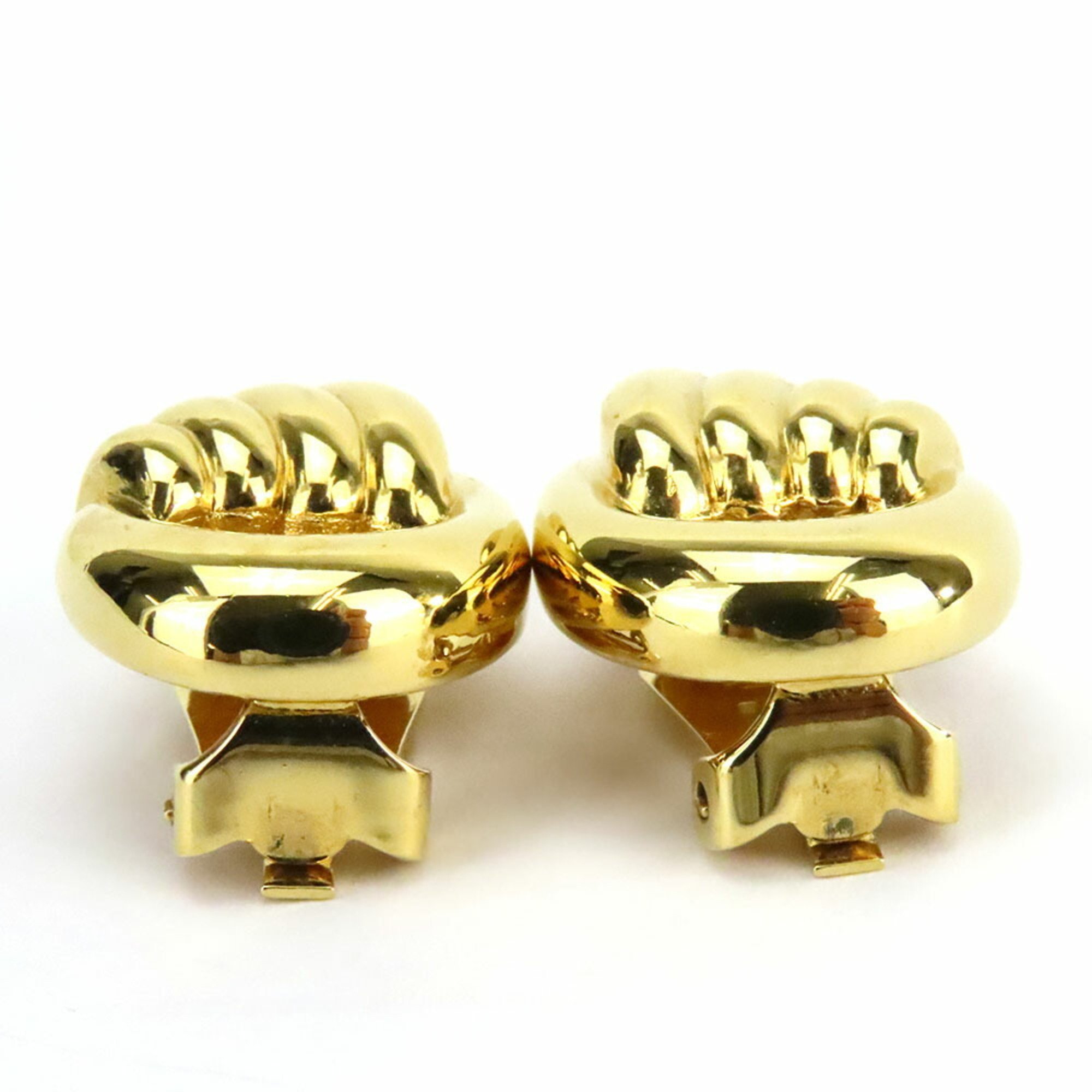 Christian Dior Earrings Metal Gold GP Plated Women's