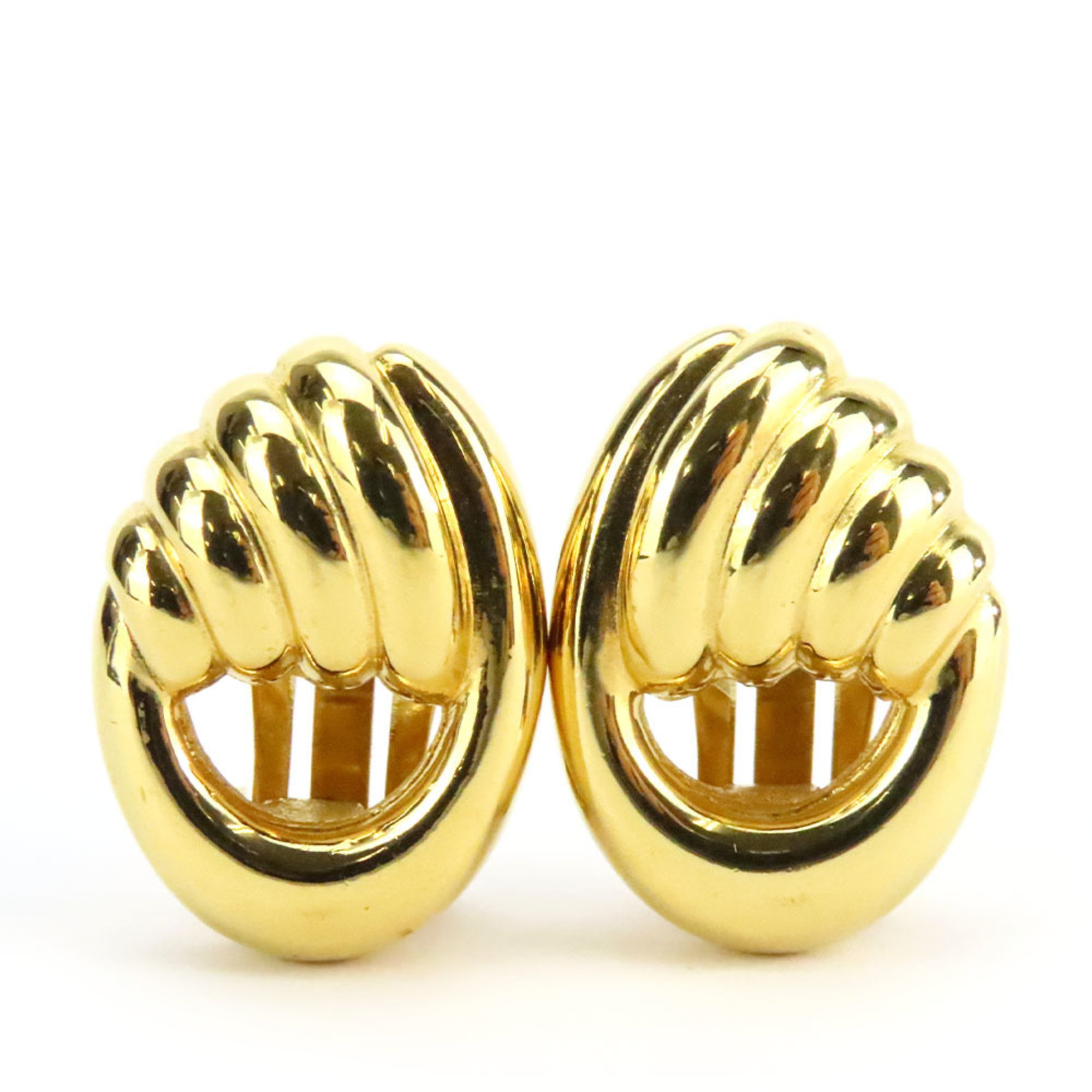 Christian Dior Earrings Metal Gold GP Plated Women's