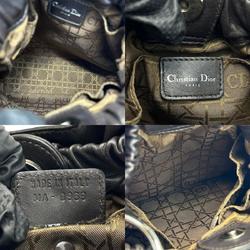 Christian Dior Handbag Leather Dark Brown Malice Pearl Women's