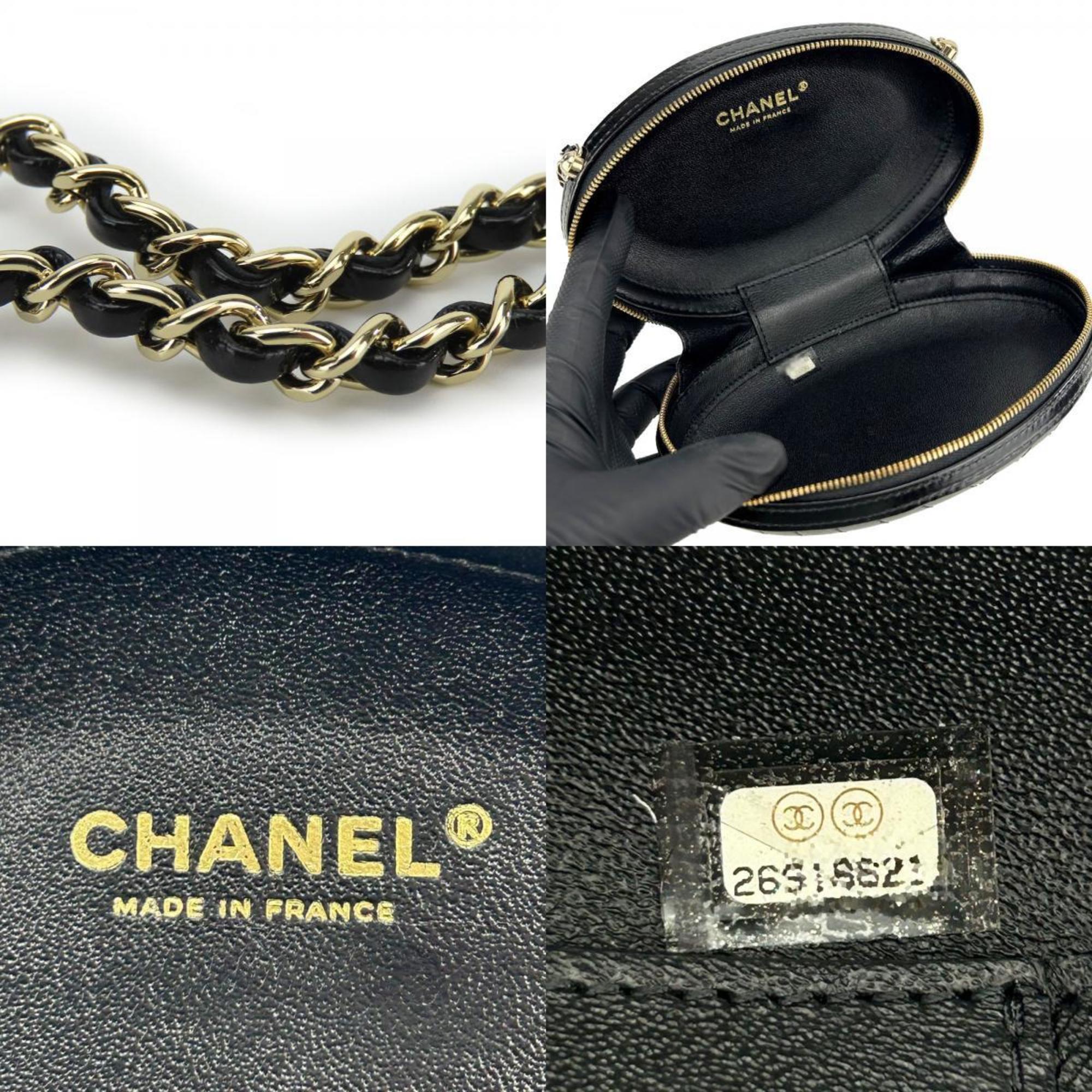 Chanel Shoulder Bag La Pausa Leather Black V Stitch 26 Series Chain Women's CHANEL