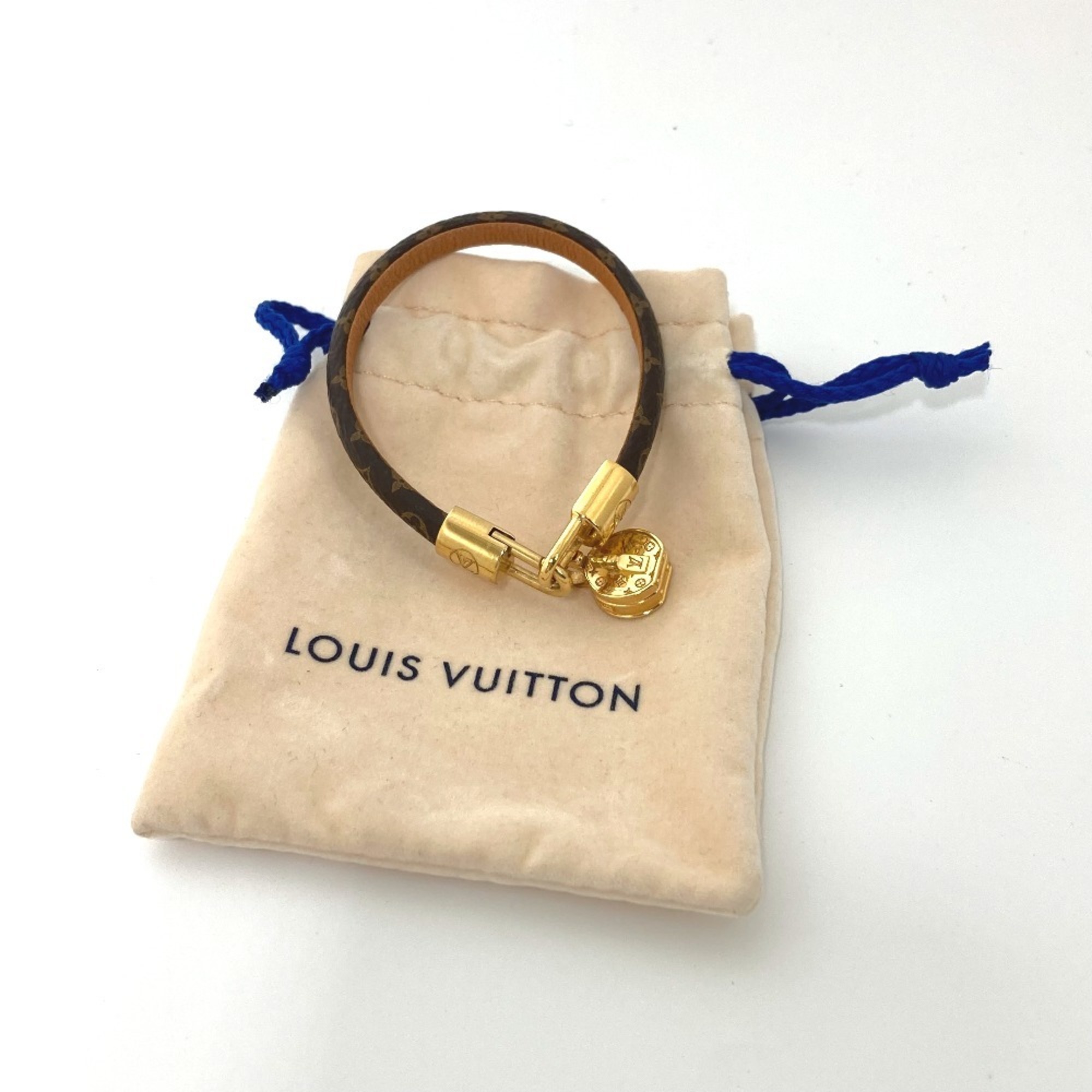 LOUIS VUITTON M6442F Monogram Bracelet LV Tribute Boite Chapeau Canvas Women's Brown