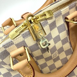 LOUIS VUITTON N48223 Damier Azur Keepall Bandouliere 45 Boston Bag Canvas Women's White