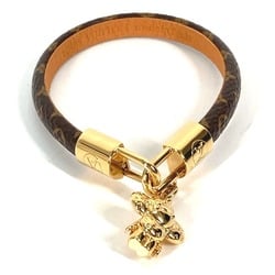 LOUIS VUITTON M6773F Bangle Bracelet Vivienne Monogram Canvas Women's Brown