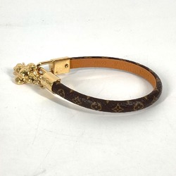 LOUIS VUITTON M6773F Bangle Bracelet Vivienne Monogram Canvas Women's Brown