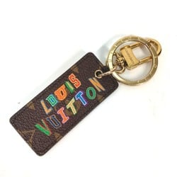 LOUIS VUITTON MP3019 NBA Collaboration Portocle Monogram Letters Bag Charm Keychain Canvas Men's Brown