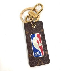 LOUIS VUITTON MP3019 NBA Collaboration Portocle Monogram Letters Bag Charm Keychain Canvas Men's Brown