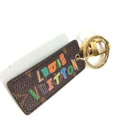 LOUIS VUITTON MP3019 NBA Collaboration Portocle Monogram Letters Bag Charm Keychain Canvas Men's Brown