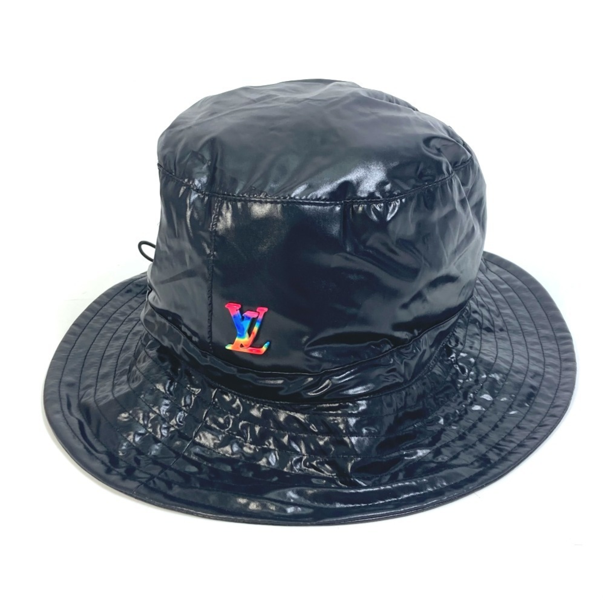 LOUIS VUITTON MP2877 Virgil Abloh Series Bonnet LV2054 Bucket Hat Nylon Men's Black