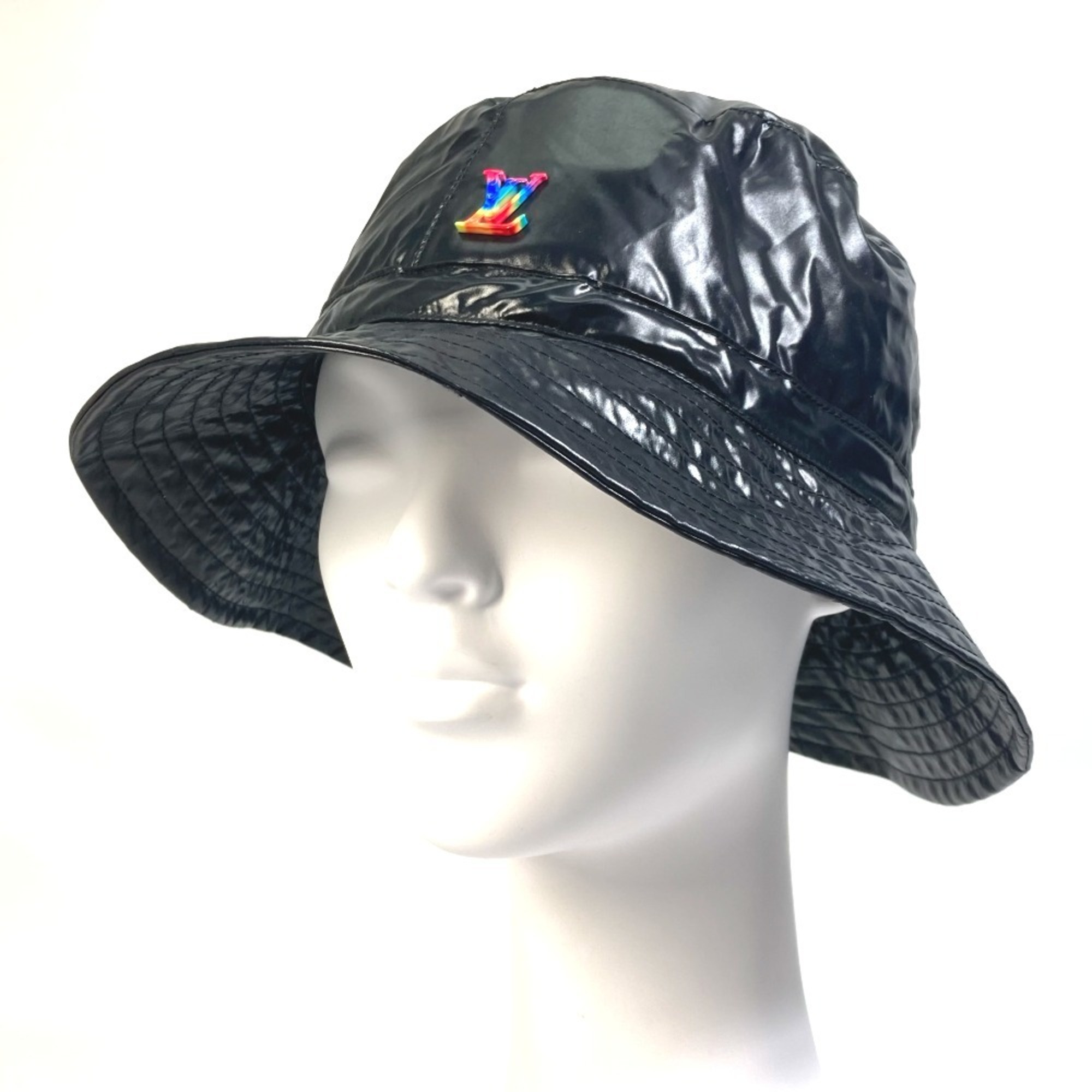 LOUIS VUITTON MP2877 Virgil Abloh Series Bonnet LV2054 Bucket Hat Nylon Men's Black