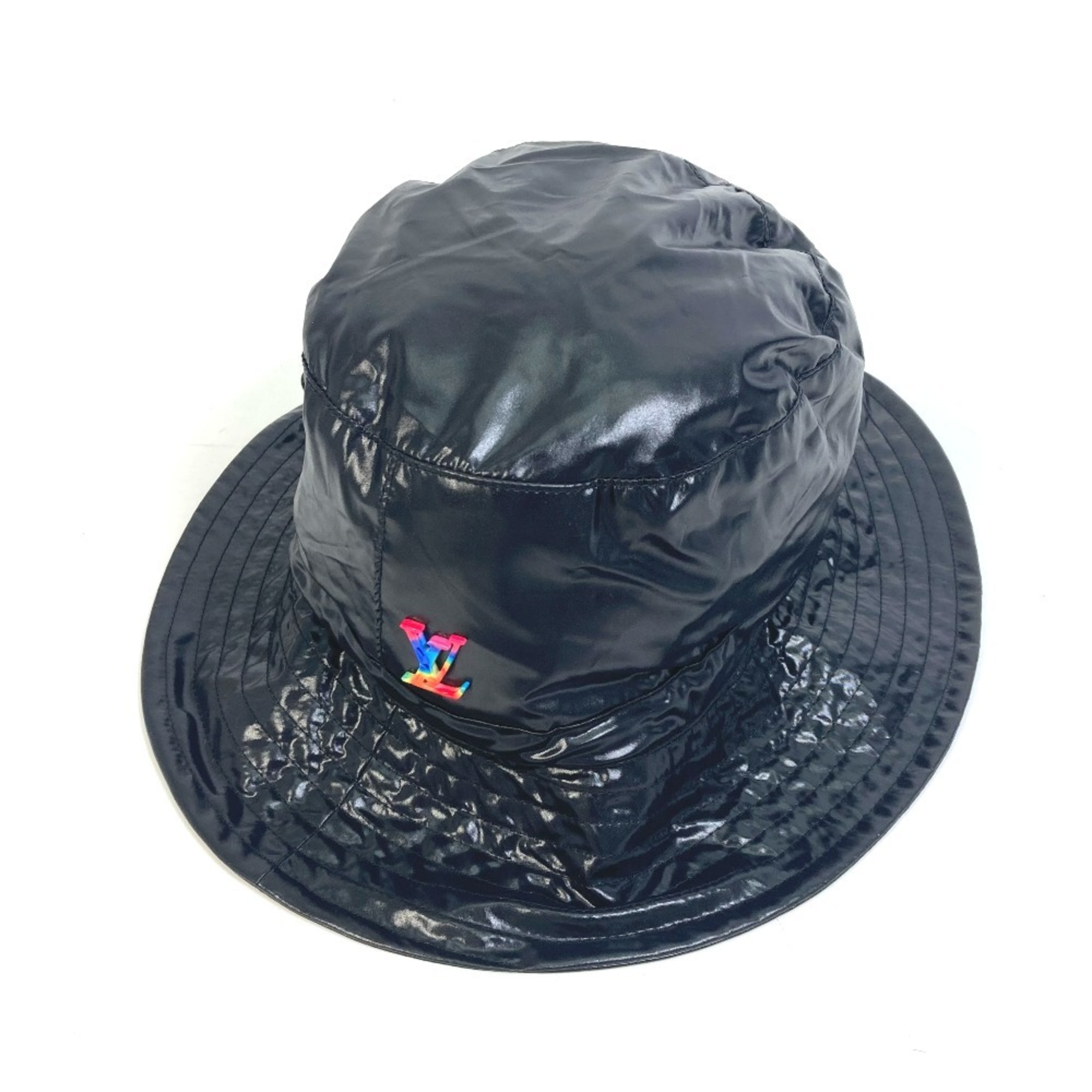 LOUIS VUITTON MP2877 Virgil Abloh Series Bonnet LV2054 Bucket Hat Nylon Men's Black