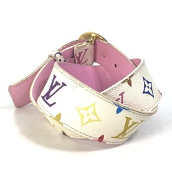 LOUIS VUITTON M9627 Monogram Multicolor Santur T&B Belt Canvas Women's Blanc White