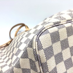 LOUIS VUITTON Louis Vuitton N51108 Neverfull GM Tote Bag Handbag Damier Azur Canvas Women's White