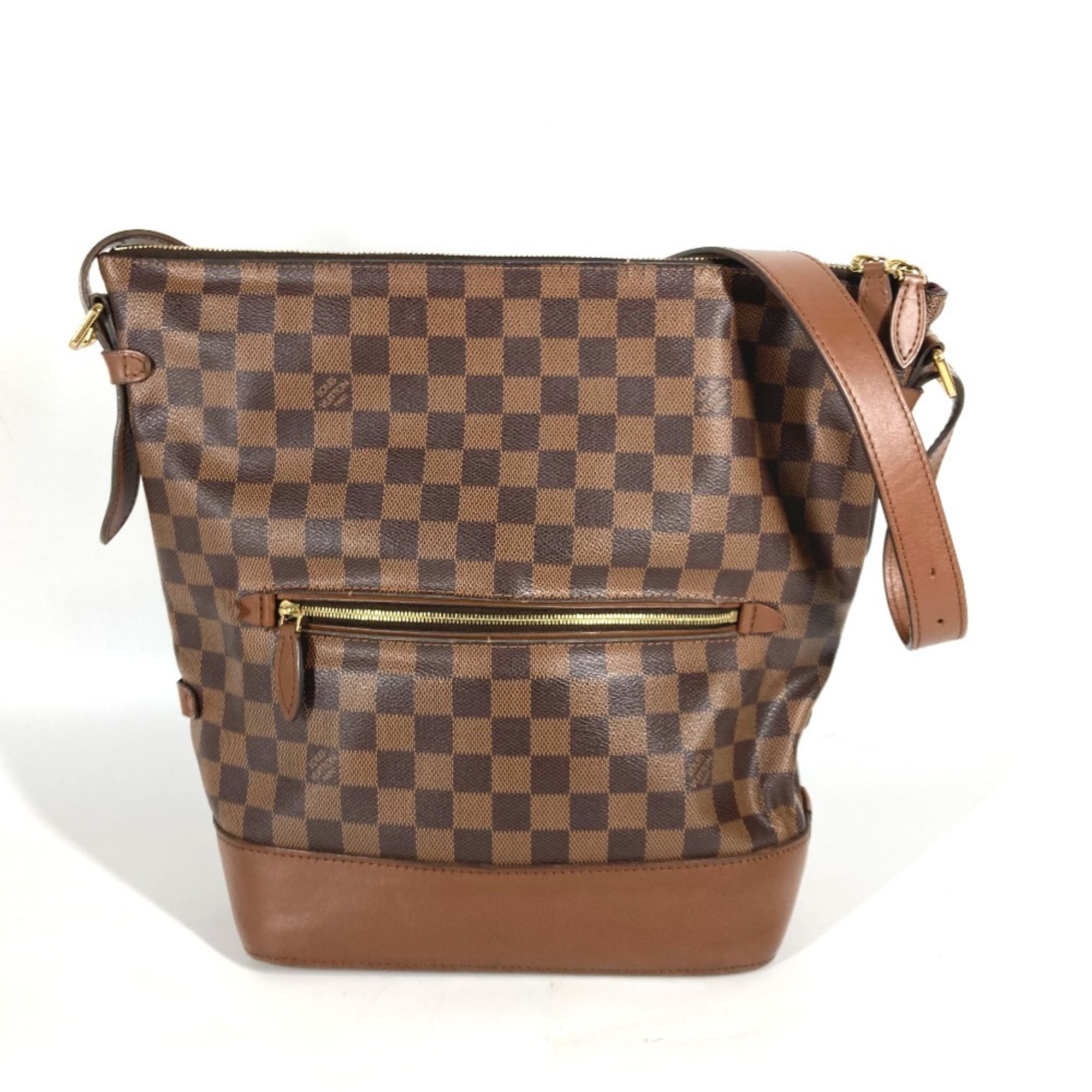 LOUIS VUITTON N41544 Damier Diane Bucket Shoulder Bag Canvas Women's Brown