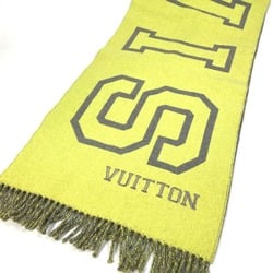 LOUIS VUITTON MP2154 Echarpe City Fluo Scarf Wool Cashmere Men's Yellow