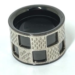 LOUIS VUITTON M64239 Berg Damier Perforated Ring, Metal, Men's, Silver