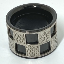 LOUIS VUITTON M64239 Berg Damier Perforated Ring, Metal, Men's, Silver