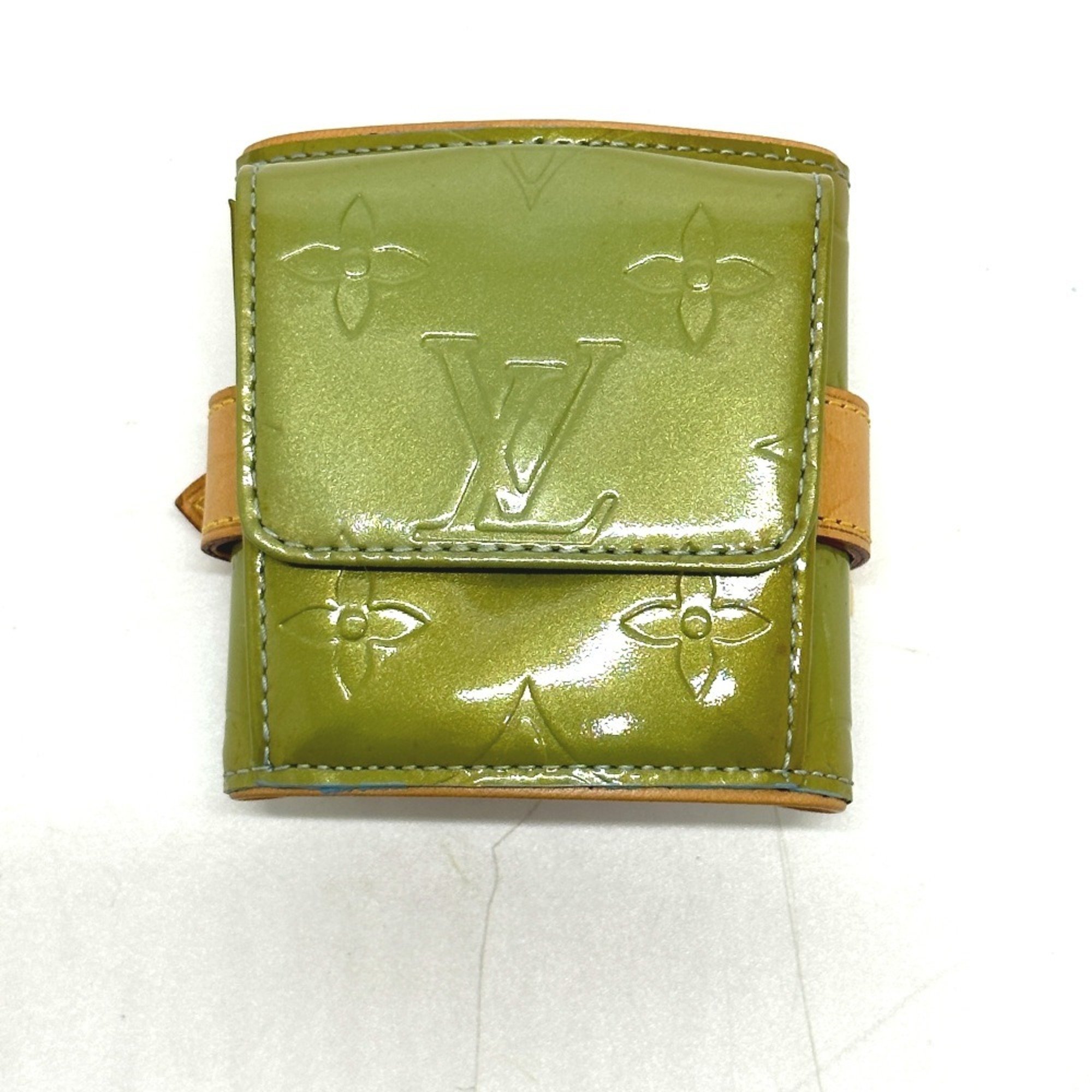 LOUIS VUITTON M91013 Monogram Vernis Lafayette Street Bangle Bracelet Women's Green