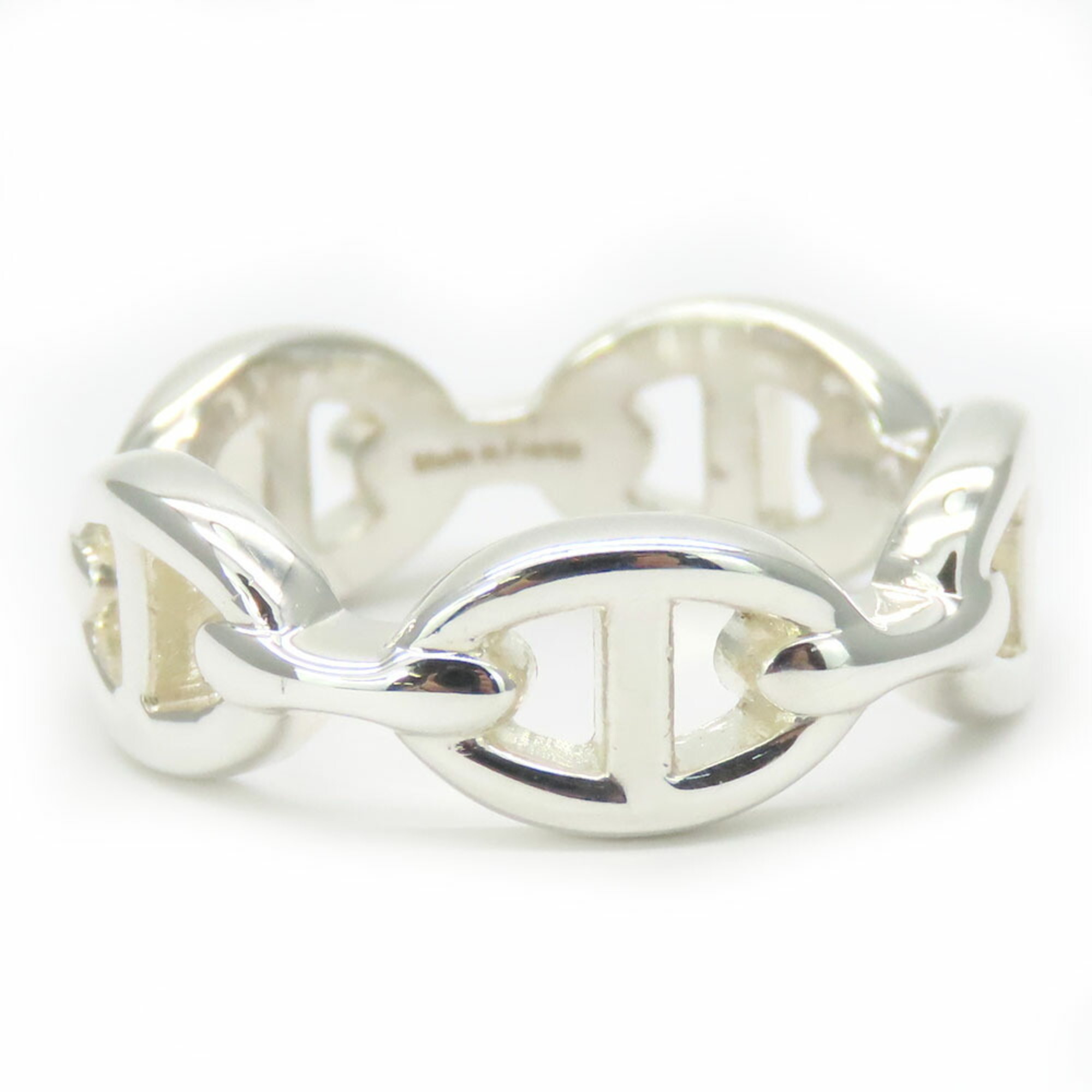 Hermes Ring Chaine d'Ancre Anchaîne 55 Silver 925 Approx. 5.5g Japanese size approx. Women's HERMES