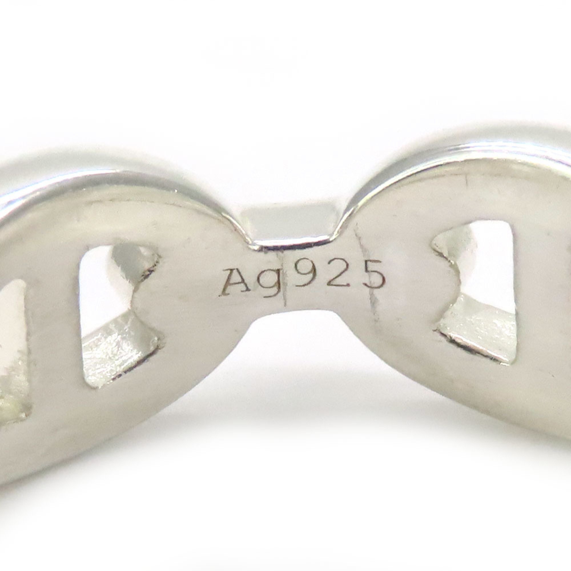 Hermes Ring Chaine d'Ancre Anchaîne 55 Silver 925 Approx. 5.5g Japanese size approx. Women's HERMES