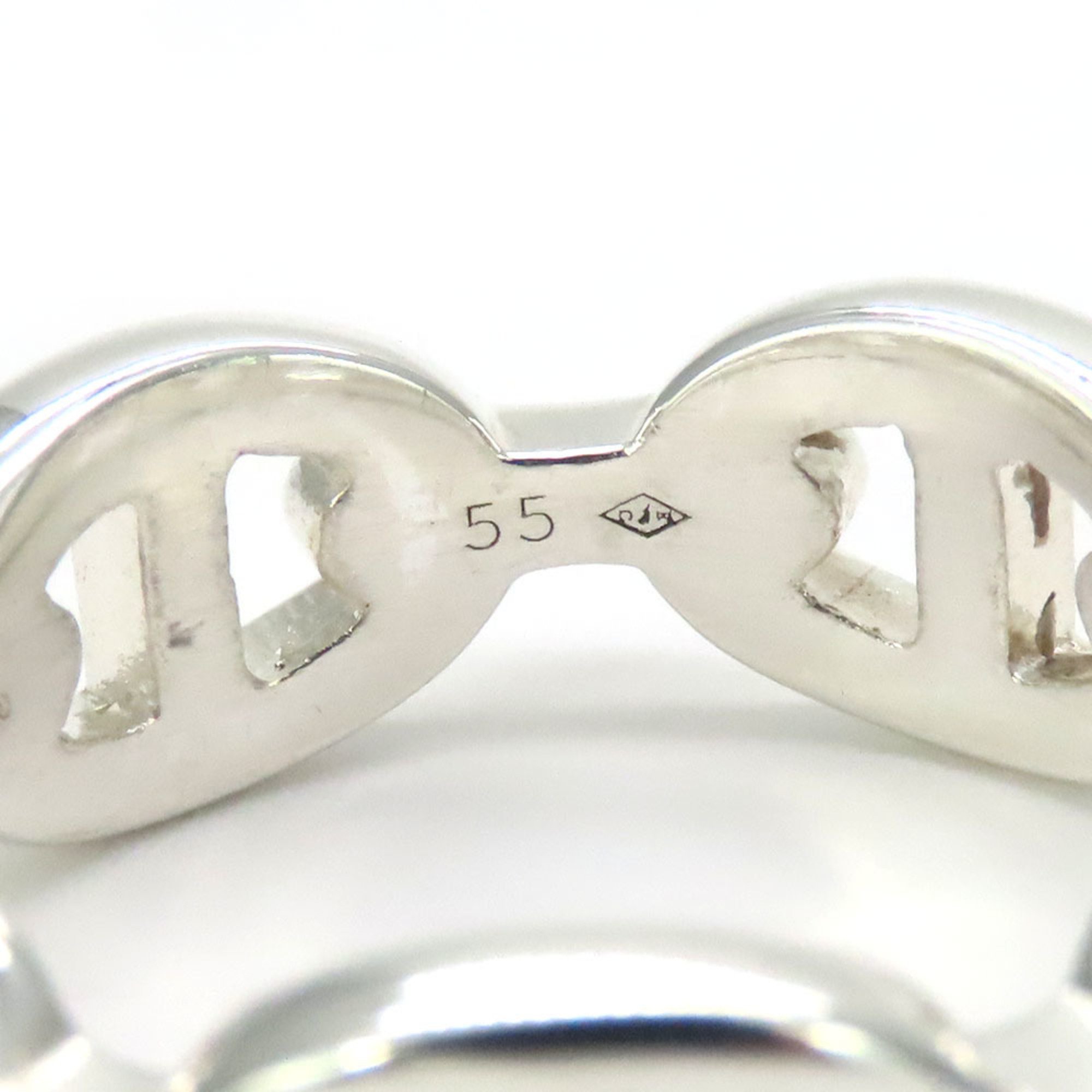 Hermes Ring Chaine d'Ancre Anchaîne 55 Silver 925 Approx. 5.5g Japanese size approx. Women's HERMES