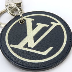 Louis Vuitton Keychain Porte-Cle MP2082 Taurillon Initial Leather Navy White Accessories Women Men LOUIS VUITTON