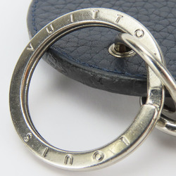 Louis Vuitton Keychain Porte-Cle MP2082 Taurillon Initial Leather Navy White Accessories Women Men LOUIS VUITTON