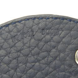 Louis Vuitton Keychain Porte-Cle MP2082 Taurillon Initial Leather Navy White Accessories Women Men LOUIS VUITTON