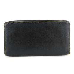 Louis Vuitton Long Wallet Zippy M93029 Suhali Round Leather Black Studs Women's LOUIS VUITTON