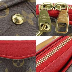 Louis Vuitton Handbag Pallas BB M41241 Monogram Leather Cerise Brown Shoulder Bag Women's LOUIS VUITTON