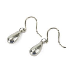 Tiffany & Co. Teardrop Earrings, 925 Silver, Approx. 3.8g, Elsa Peretti, Women's, TIFFANY