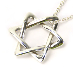 Tiffany Necklace Star of David Sterling Silver Elsa Peretti Women's TIFFANY&Co.