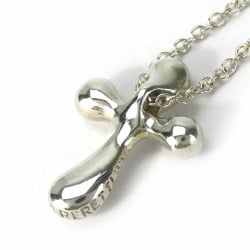 Tiffany Necklace Small Cross Silver 925 Approx. 2.4g Elsa Peretti Women's TIFFANY&Co.