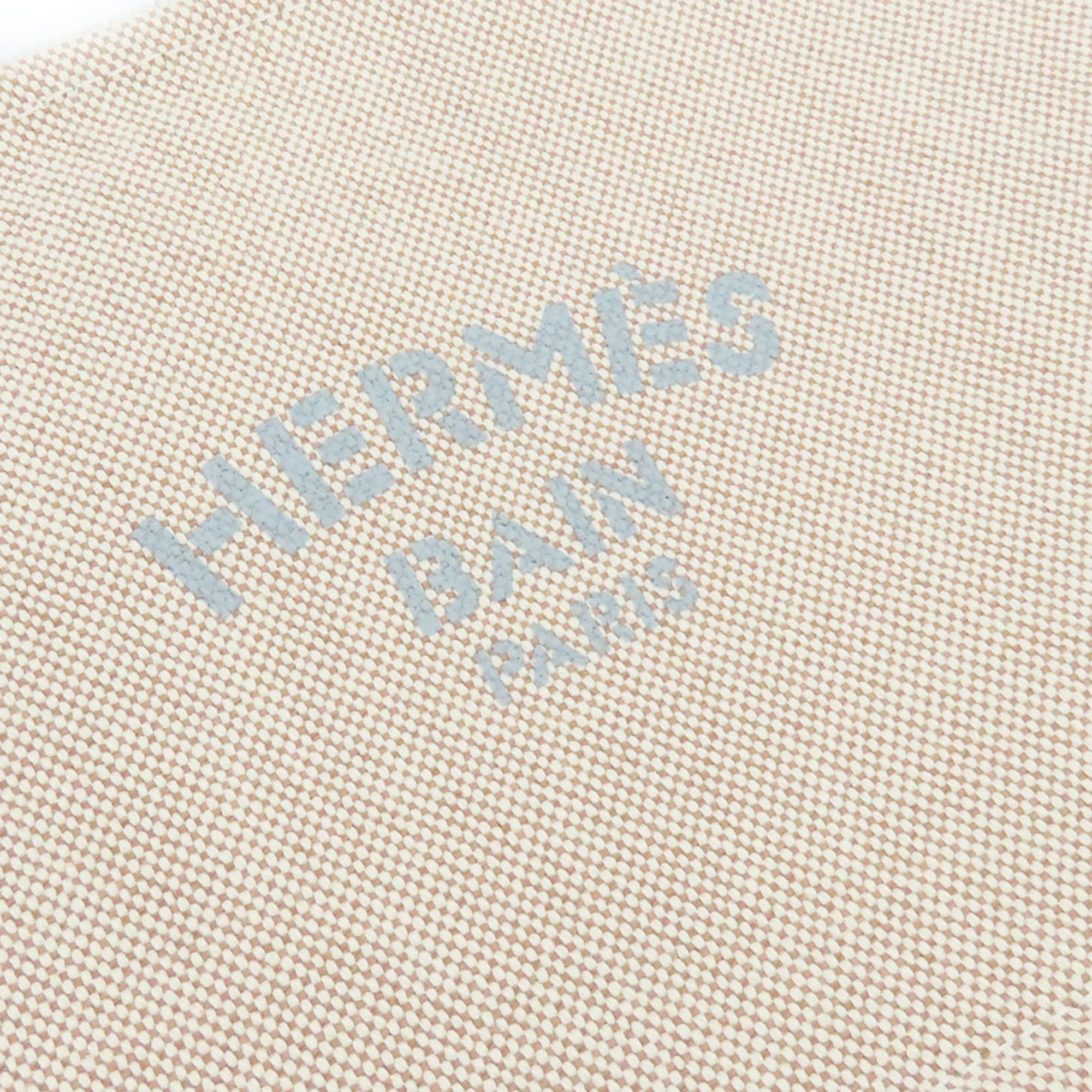 Hermes Pouch New Yachting PM Canvas Beige Multi Women's Men's HERMES