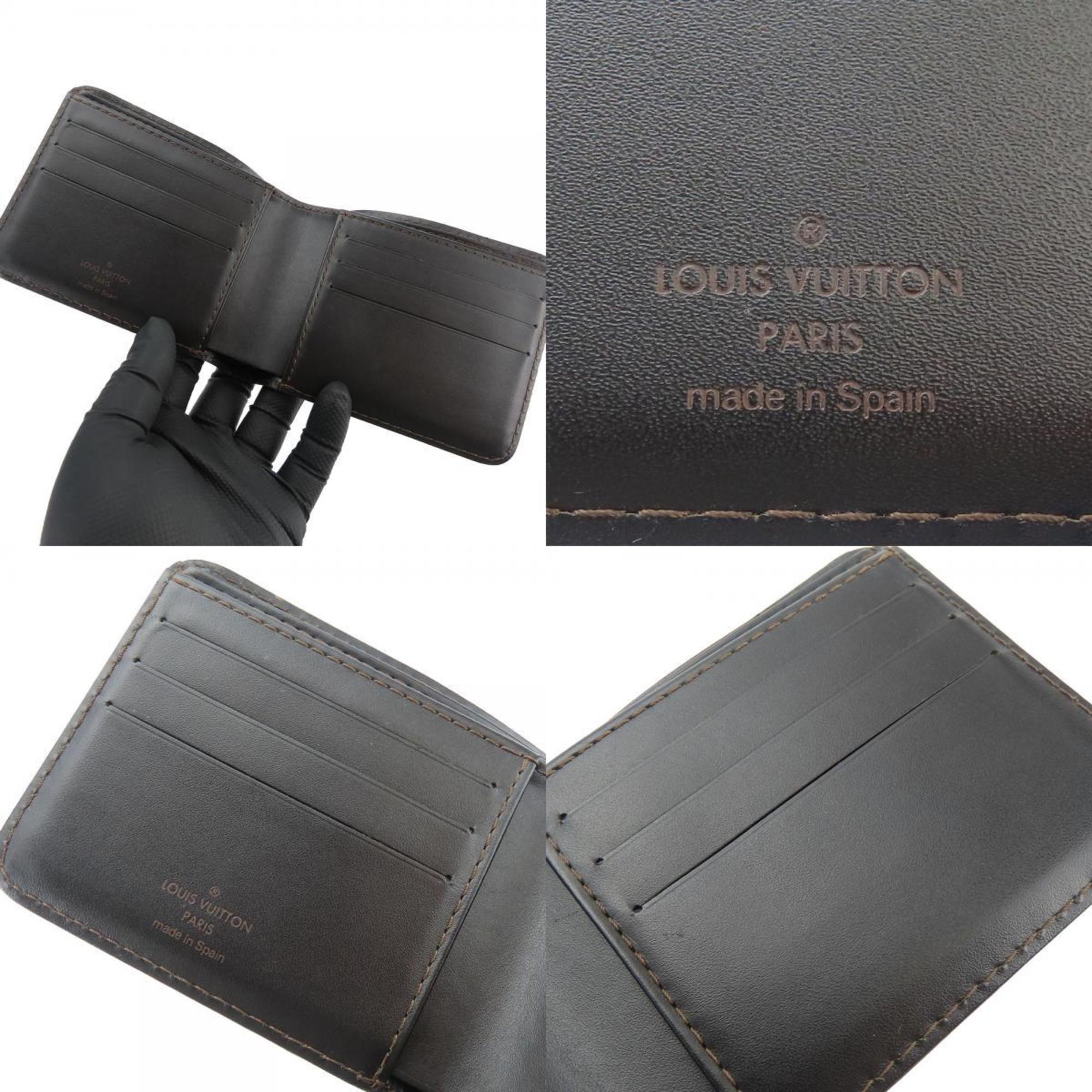 Louis Vuitton Bi-fold Wallet Porto Bier 6 Carte Credit M92074 Utah Cafe Accessories Men's LOUIS VUITTON