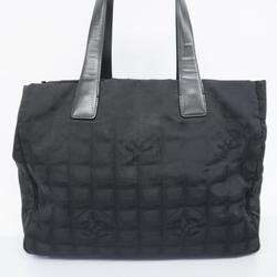 Chanel Tote Bag New Travel Nylon Black Champagne Women's