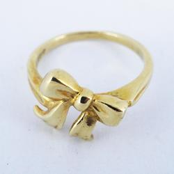 Tiffany Ring Ribbon K18YG Yellow Gold Ladies