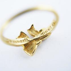 Tiffany Ring Ribbon K18YG Yellow Gold Ladies