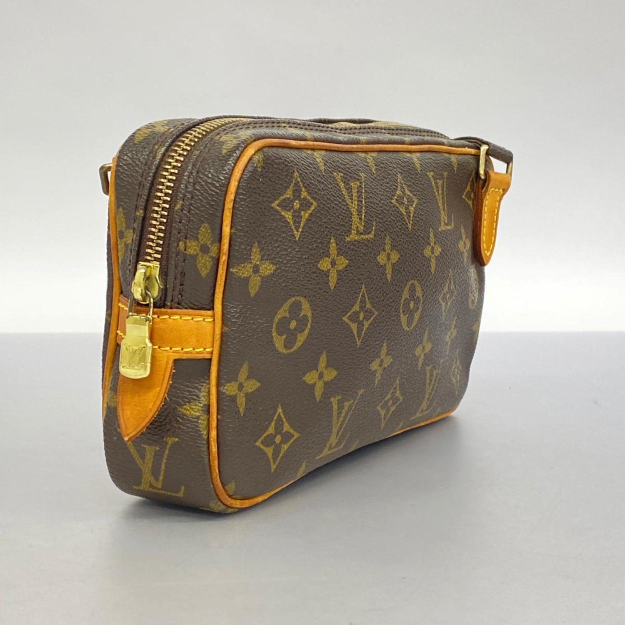 Louis Vuitton Shoulder Bag Monogram Pochette Marly Bandouliere M51828 Brown Women's