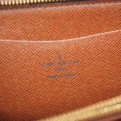 Louis Vuitton Long Wallet Monogram Porto Monaco Zip M61727 Brown Men's Women's