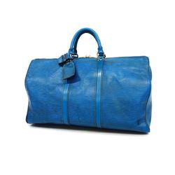 Louis Vuitton Boston Bag Epi Keepall 50 M42965 Toledo Blue Men's Women's