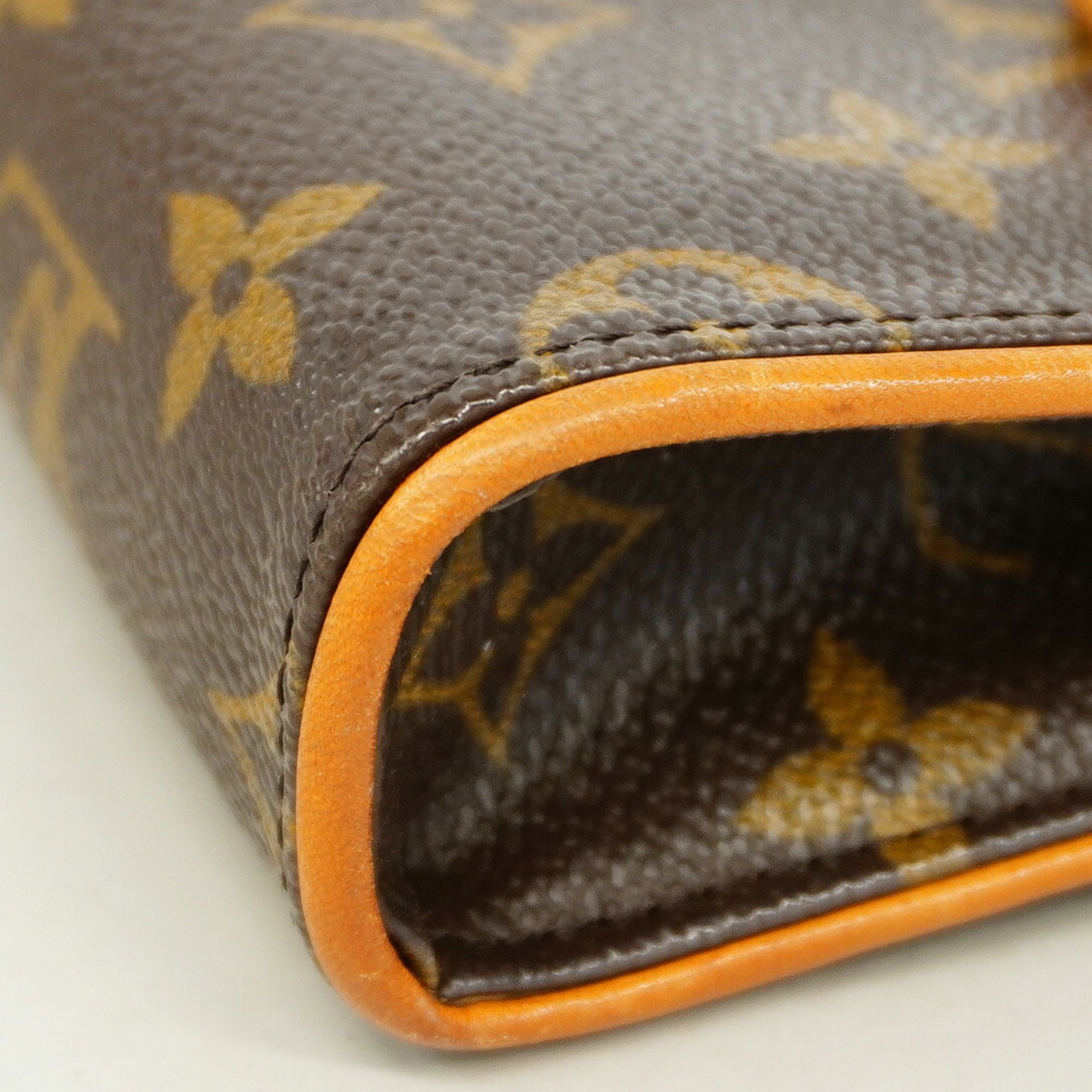 Louis Vuitton Waist Bag Monogram Pochette Florentine M51855 Brown Men's Women's