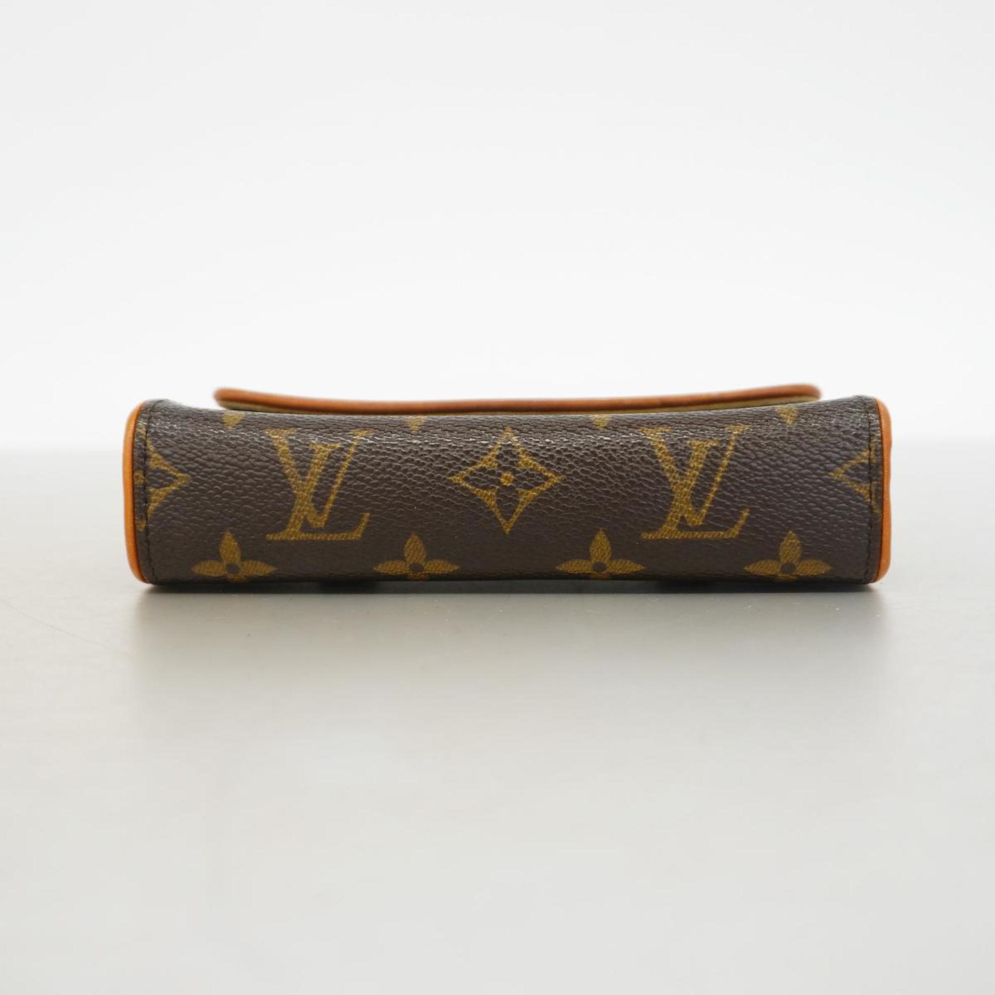 Louis Vuitton Waist Bag Monogram Pochette Florentine M51855 Brown Men's Women's