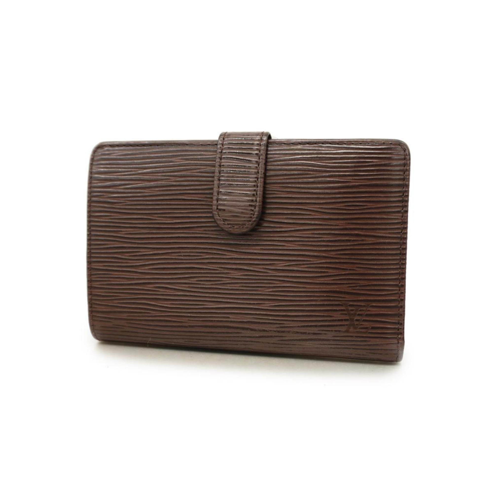 Louis Vuitton Wallet Epi Porte Monnaie Biennois M6324D Mocha Ladies