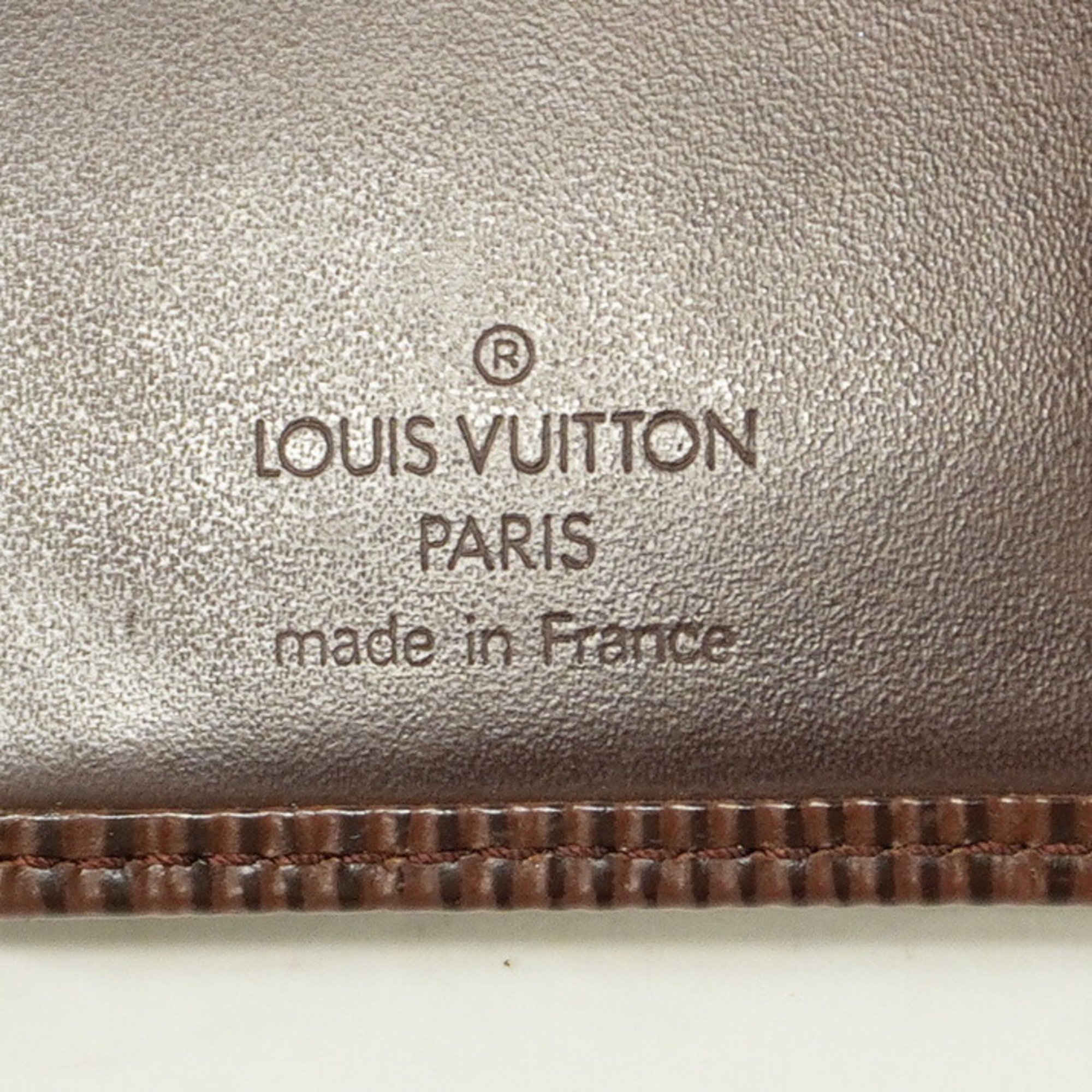 Louis Vuitton Wallet Epi Porte Monnaie Biennois M6324D Mocha Ladies