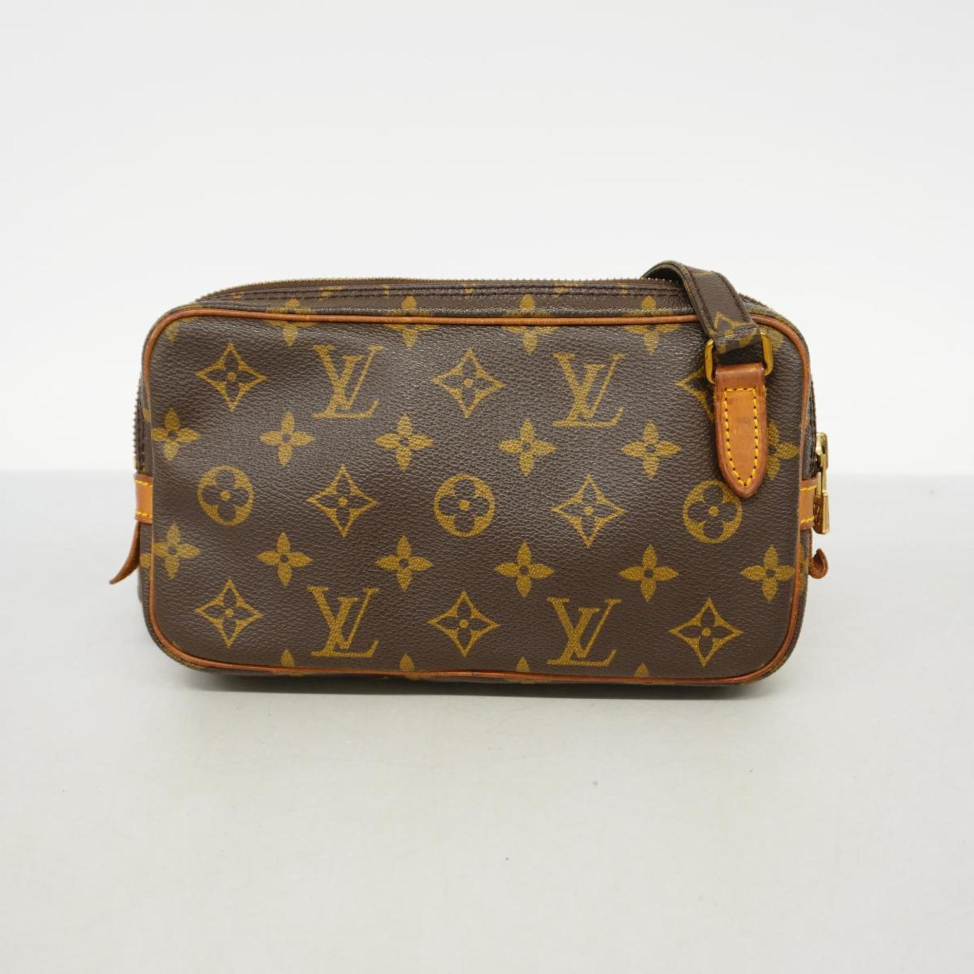 Louis Vuitton Shoulder Bag Monogram Pochette Marly Bandouliere M51828 Brown Women's