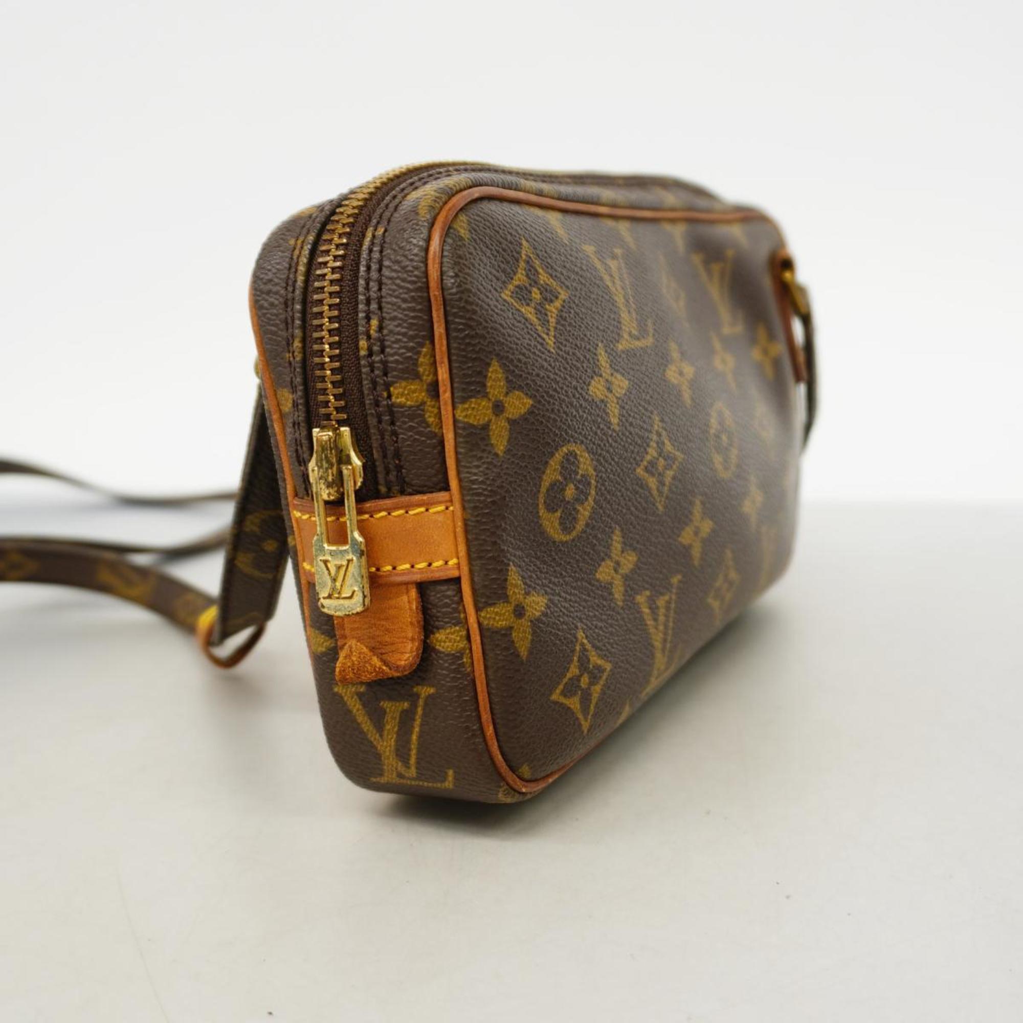 Louis Vuitton Shoulder Bag Monogram Pochette Marly Bandouliere M51828 Brown Women's